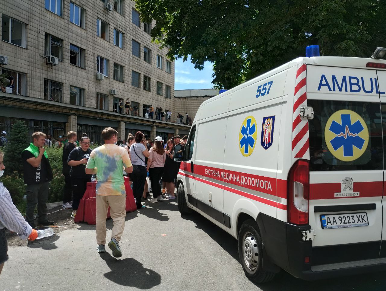 Hospital de niños bombardeado en Ucrania